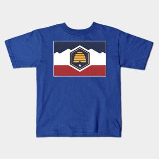 Utah State Flag Kids T-Shirt